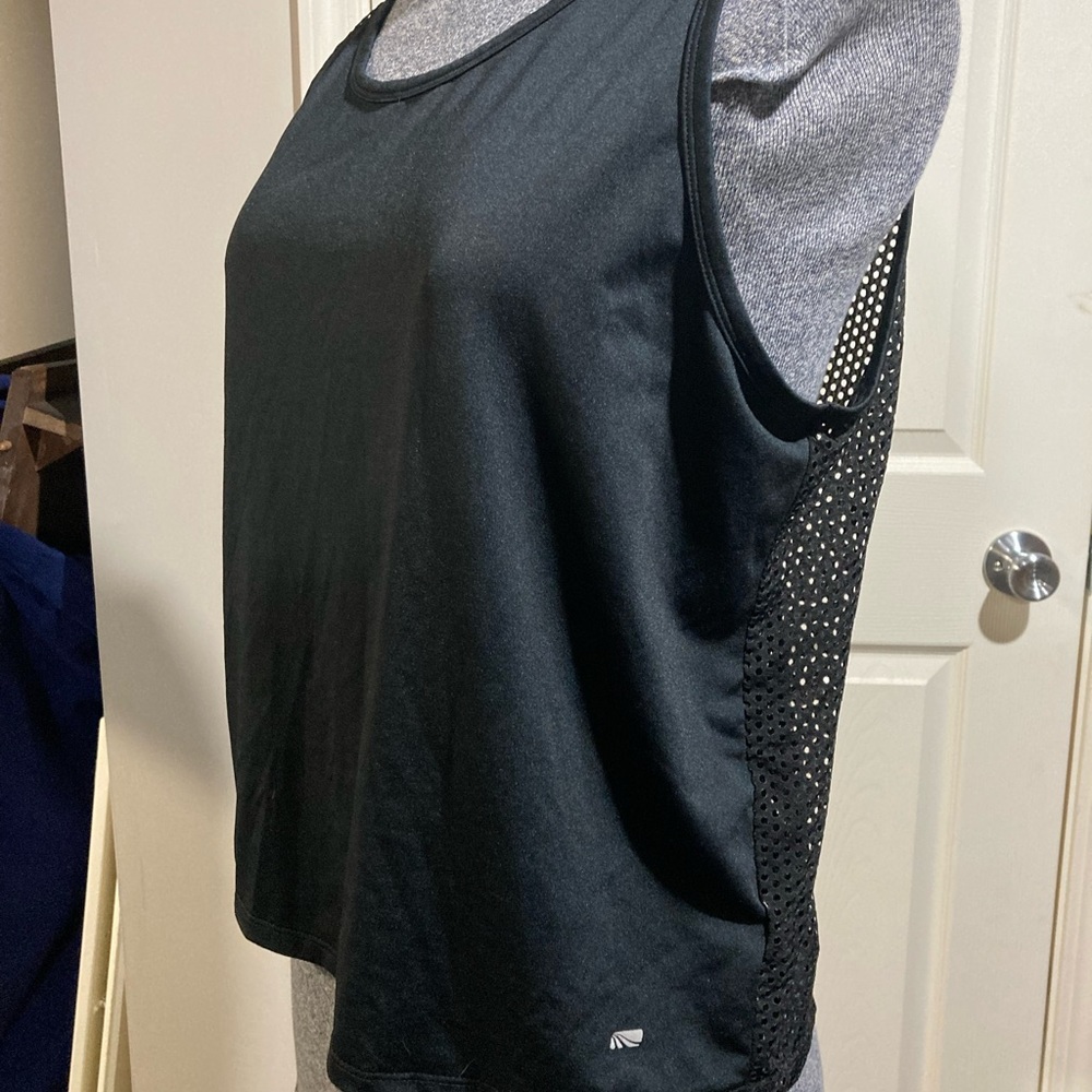 Marika Activewear Mesh Open Back Crop Tank